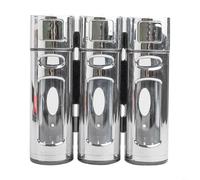 TONIXY Set dispenser di sapone da parete, dispenser 3 in 1 da bagno con capacità di 400 ml per shampoo, balsamo e gel doccia, livello trasparente (galvanizzazione)