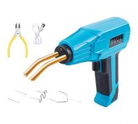 TONIXY Strumento di saldatura in plastica senza fili da 100 W, colla a caldo ricaricabile tramite USB con display a livello della batteria, design compatto e portatile, per riparazioni domestiche fai