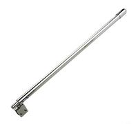 TONIXY Supporto cromato per porta della doccia, 400-600 mm, asta fissa, in acciaio inox, braccio regolabile (piatto)