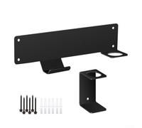 TONIXY Supporto da parete per cric a carrello con ganci in acciaio resistente per riporre in modo sicuro martinetti idraulici e strumenti di sollevamento in garage e officine, nero