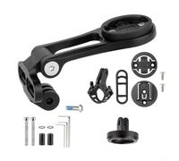 TONIXY Supporto per computer da bici per Garmin Bryton per CATEYE, estensione per fotocamera anteriore in lega di alluminio, attacco M5 per attacco da 10 a 36 mm, nero, ciclismo (un kit)