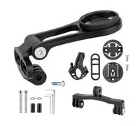 TONIXY Supporto per computer da bici per Garmin Bryton per CATEYE, estensione per fotocamera anteriore in lega di alluminio, attacco M5 da 10 a 36 mm, nero, ciclismo (kit B)