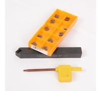 TONIXY Tornio Esterno Porta Utensili Tornio In Acciaio Legato 12X100mm Con 10 CCMT060204 Inserti In Carburo Semifinitura Mano Destra Alta Presa Manutenzione Rapida Per La Lavorazione Dei Metalli