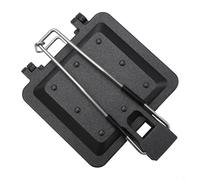 TONIXY Tostapane da campeggio in alluminio compatto per panini e grill, pieghevole strumento di cottura all'aperto per escursioni e picnic