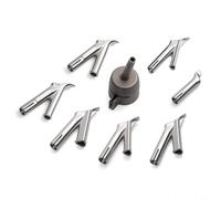 TONIXY Ugello di saldatura 8 pezzi in acciaio inox saldatura punte ugelli Set con standard tubolare rotondo velocità triangolo ugello