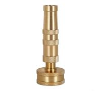 TONIXY Ugello per tubo da giardino in ottone massiccio con diversi modelli di spruzzo e controllo del flusso guarnizioni O-Ring anteriore e posteriore, adatto a 34 tubi adattatori per giardinaggio