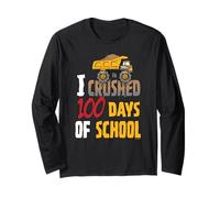 Tonka I Crushed 100 Days of School Classic Mighty Dump Truck Maglia a Manica