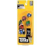 Tonka Micro Metals Police, Fire & Garbage Trucks | Veicolo giocattolo regalo per giochi creativi e sviluppo STEM, età 3+