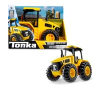 Basic Fun Trattore Tonka Steel Classics, Divertimento di Base, Giocattolo del Trattore Agricolo, Gioco del Veicolo Agricolo, Giocattolo del Trattore Durevole in Acciaio Laminato a Freddo