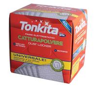 TONKITA | 40 Panni Elettrostatici Catturapolvere Universali, Cattura Sporco con Texture 3D a Doppio Strato, Adatto a Tutti i Tipi di Pavimento, Ricambio Catturapolvere, 40 Pezzi - Made In Italy