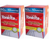 Tonkita | 60 Panni Elettrostatici Catturapolvere Universali, Cattura Sporco con Texture 3D a Doppio Strato, Adatto a Tutti i Tipi di Pavimento, Ricambio Catturapolvere, 60 Pezzi - Made In Italy