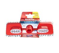 TONKITA | Magnum, Spazzolone per Pavimenti, con Ferma-Panno, Setole Fitte e Inclinate, Spazzolone per Panno Bagnato e Asciutto, Pulizia del Pavimento - Made In Italy