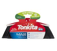 TONKITA | Maxi Scopa per Spazi Interni, con Bordo Paracolpi, Setole Fitte e Inclinate, Materiale 100% Riciclato e Riciclabile, Made in Italy