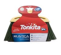 TONKITA | Rustica Scopa per Esterni, Scopa per Giardino e Cortile, Scopa con Setole Rigide, Materiale 100% Riciclato - Made In Italy