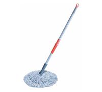 TONKITA | Twist Mop in Microfibra con Manico, Mocio Lavapavimenti XL con Sistema di Strizzatura Integrato, Testa con Paracolpi Antigraffio, Microfibre Ultra Pulenti per Tutti i Pavimenti