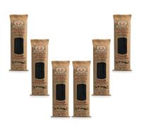 Tonnarelli al Nero di Seppia Rustichella d'Abruzzo 500g - Pasta di semola di grano duro - Essiccata Lentamente a bassa temperatura - Made in Italy (6 Confezioni 500g)