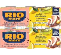 Tonno Rio Mare in Olio di Oliva Limone e Pepe Nero - Confezione da 3x65g cada...