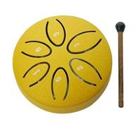 Tono Da 3 Pollici 6 Tamburo In Acciaio Dimensioni Ridotte E Facili Da Trasportare Handpan La Superficie Del Tamburo Glassata Ha Una Consistenza Tongue Drum(Giallo)