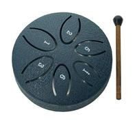 Tono Da 3 Pollici 6 Tamburo In Acciaio Dimensioni Ridotte E Facili Da Trasportare Handpan La Superficie Del Tamburo Glassata Ha Una Consistenza Tongue Drum(Cyan)