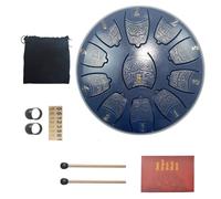 Tono Da 6 Pollici 11 Tongue Drum Le Note Alte E Basse Sono Collegate, Facili Da Imparare Handpan La Base Di Gomma Non è Facile Da Scivolare Tamburo In Acciaio(Blue D)