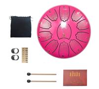 Tono Da 6 Pollici 11 Tongue Drum Le Note Alte E Basse Sono Collegate, Facili Da Imparare Handpan La Base Di Gomma Non è Facile Da Scivolare Tamburo In Acciaio(Rose)