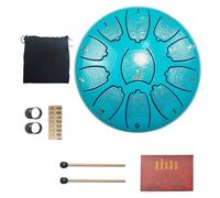 Tono Da 6 Pollici 11 Tongue Drum Le Note Alte E Basse Sono Collegate, Facili Da Imparare Handpan La Base Di Gomma Non è Facile Da Scivolare Tamburo In Acciaio(Blue B)