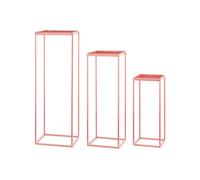 Tono Su Tono Set 3 Alzate Rosa 6 x 5 x 5,5 / 22 x 22 x 55/ 30 x 30 x 90 Cm