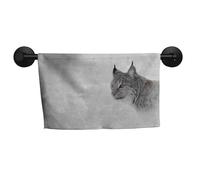 Tonolo & Bianch Hunting,Yoga Towels Lynx in The Central Norway Wild Cat North Co