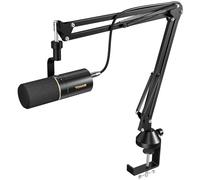 TONOR Microfono Cardioide Dinamico USB/XLR, Microfoni Gaming PC con asta da Studio per Podcasting, Streaming, Registrazione Vocale,Youtube, Giochi, ASMR, Mic in,etallo con Jack da 3,5 mm, TD510+