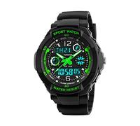 TONSHEN Donna Orologi da Polso Digitale LED Outdoor Sportivo 50M Impermeabile Analogico Quarzo Militare Orologio Doppio Tempo Calendario Cronometro Allarme Plastica e Gomma Orologio Ragazzo Bambini