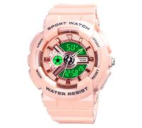 TONSHEN Orologio da Polso da Uomo e Donna LED Digitale Outdoor Sportivo Bianco Gomma Cinghia 50M Impermeabile Militare 12h/24h Tempo Dual Time Analogico Quarzo Calendario Date Orologi per Unisex