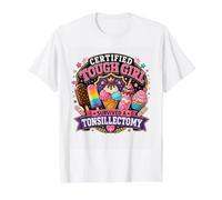 Tonsille Bye Bye Tonsils Cute Recovery Design Tonsille Sfratto Tonsille Maglietta con Stampa Grafica Economica, Uomo, Bianco, L