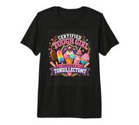 Tonsille Bye Bye Tonsils Cute Recovery Design Tonsille Sfratto Tonsille Maglietta Premium