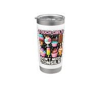 Tonsille Fuori Tonsillectomia Recupero Design Guarigione dopo Bicchiere termico in acciaio inox doppia parete