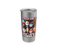 Tonsille Fuori Tonsillectomia Recupero Design Guarigione dopo Bicchiere termico in acciaio inox doppia parete