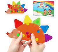 TonStyle Color Sorting Toys per Bambini Piccoli, Giocattoli per capacità Motorie Fini, Riccio Giocattoli Educativi di Abbinamento dei Colori, Giochi di Abilità Matematiche Montessori per Prescolare