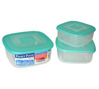 Contenitore Quadro Set 'frigo Box' - Coperchio Acqua Trasparente