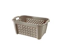 Tontarelli Arianna Cesta Biancheria Senza Coperchio, Plastica, Beige
