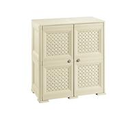 ARMADIO MOBILE OMNIMODUS ANTE TRAFORATE 2 PER INTERNO ED ESTERNO COLORE ANGORA