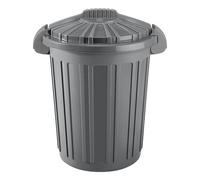 Bidone (46Lt) Teo con coperchio doppia clip AURORA Grafite 8101373153