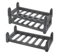 Tontarelli Cantinetta Portabottiglie in Plastica Cover Line Sovrapponibile 6 Posti Antracite 58 x 28 x 14 cm