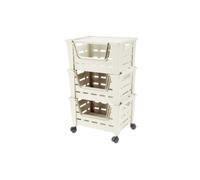 Tontarelli Carrello eva, 3 ceste panna 40x30 CARRELLO EVA, 3 ceste panna 40x30