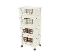Tontarelli Carrello eva, 4 ceste panna 60x40 CARRELLO EVA, 4 ceste panna 60x40