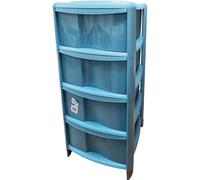 Tontarelli Cassettiera BAMBU' 4 Cassetti Delfin in Plastica (38x39x78h cm, DELFIN)
