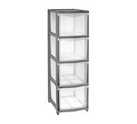 Cassettiera 'cover Line' - Colore Trasparente Grafite