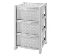 Tontarelli Cassettiera Multiuso 3 Cassetti 38.5x39x63.5 cm Bianco - 8025646112