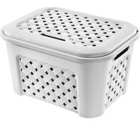 Tontarelli TON827 Cesta per Biancheria, Bianco 43 x 33 x 26 cm
