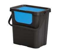 Tontarelli - Cestino MODA DOPPIO 24L con manico nero/zaffiro
