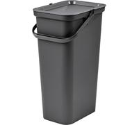 Tontarelli - Cestino MODA pattumiera con manico colore grafite