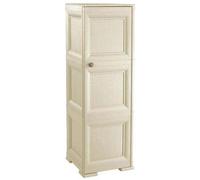Tontarelli - Mobile colonna portatutto 2 ripiani in resina cm 40x43x125 colore Angora